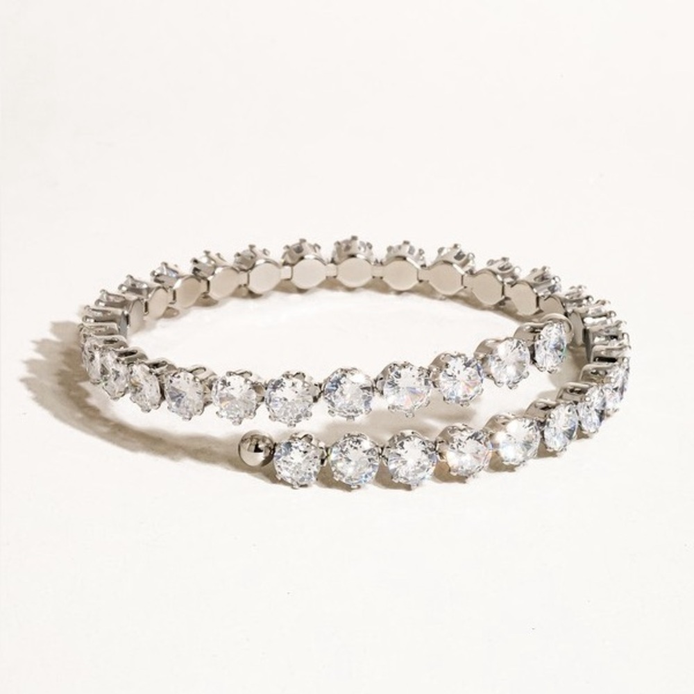 Cocktail Glam Bracelet- Silver (1018)